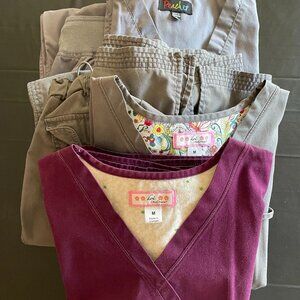 Koi and Peaches scrubs bundle Small/Medium